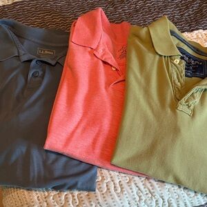 Lot of Men’s Large short-sleeve polo shirts